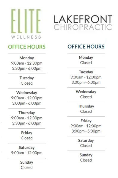 Chiropractic Wilmette IL New Office Hours